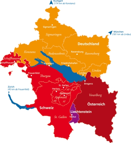 bodensee karte länder Die Regionenmarke Vierlanderregion Bodensee bodensee karte länder
