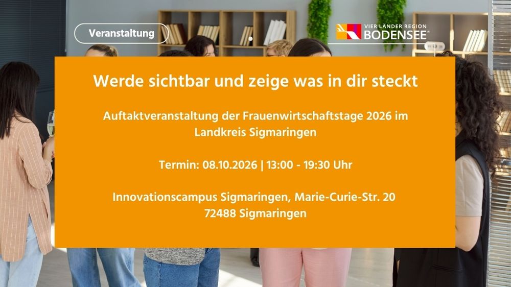 Auftaktveranstaltung Auftaktveranstaltung der Frauenwirtschaftstage 2026 im Landkreis Sigmaringen