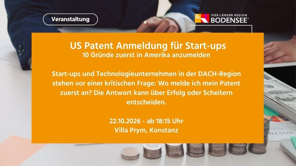 US Patent Anmeldung für Start-ups
